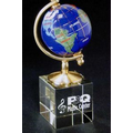 Crystal Gem Globe Award on Crystal Base